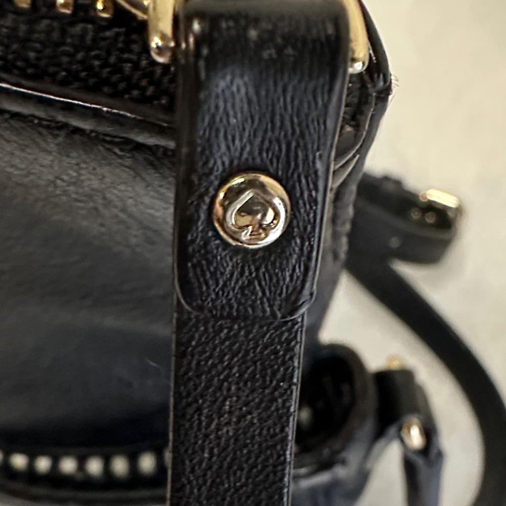 Kate Spade Black Crossbody Bag with Gold Accents - Picture 7 of 8
